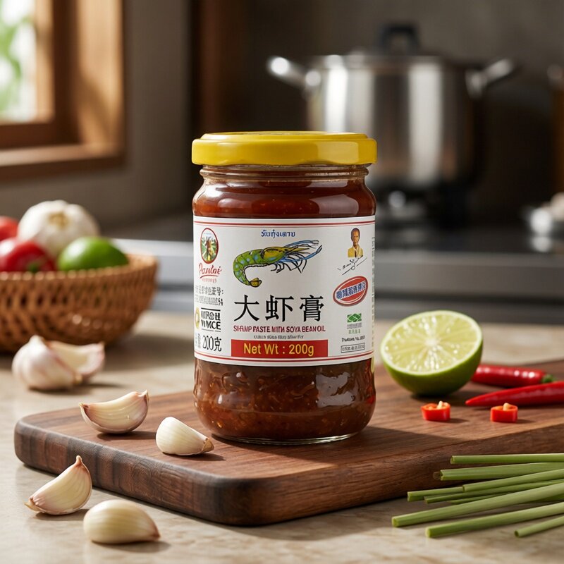 潘泰诺华星牌大虾膏200g(配方一)虾头油虾肉虾脑大虾酱虾肉酱