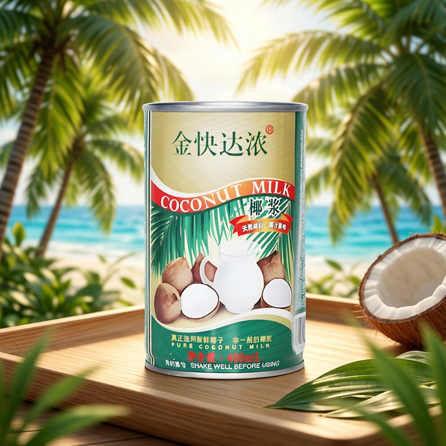 整件更优惠金快达浓椰浆400ml *5罐烘焙原料 马蹄糕西米露原料