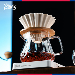 Bincoo星空咖啡分享壶玻璃品鉴杯手冲咖啡套装 过滤冲泡壶V60滤杯