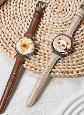 适用华为GT6手表带gt5小蛮腰watchgt5Pro真皮表带watch5智能腕表GT3新款GT2Ppro配件41mm运动Pro女款18秋冬链