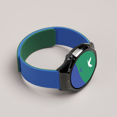 适用华为GT6手表带watchgt6pro双色荔枝纹磁吸硅胶腕表带watch5运动GT5智能4/3男士4pro高级ultimate2秋冬