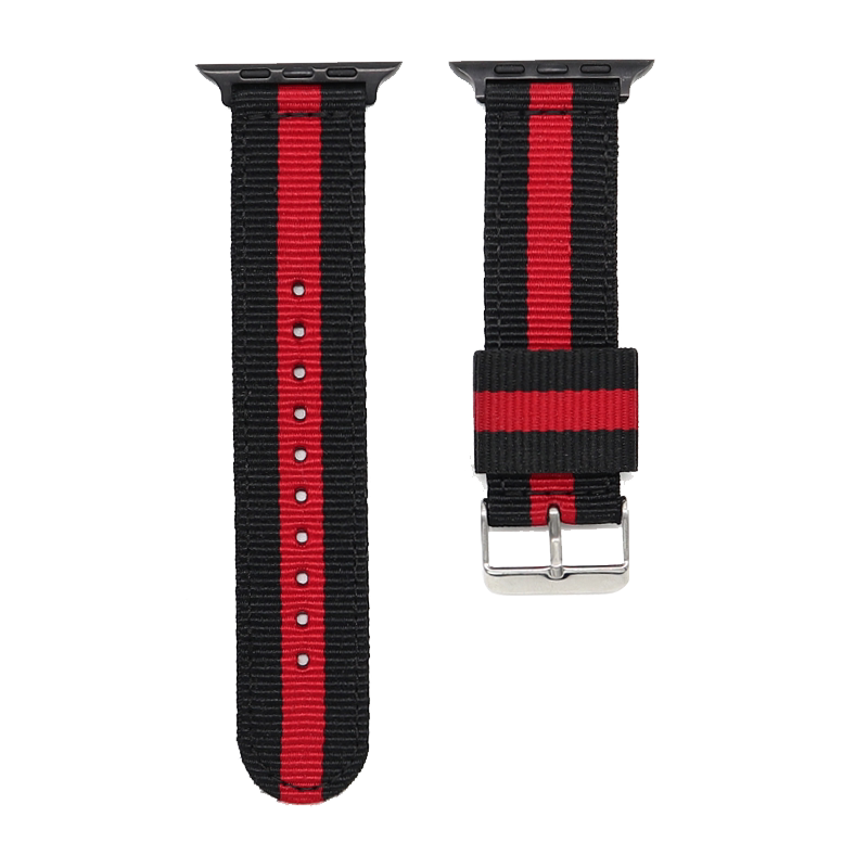适用苹果iwatch S11帆布尼龙手表带s9/10智能8/7运动SE/6/5/4/3/2编织applewatch ultra 2代腕表带series个性