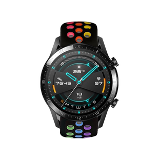 适用华为watchgt5pro手表带Watch5硅胶GT4表带3Pronew荣耀Magic 2雅致款男GS3i女Pro氟橡胶watchgt4