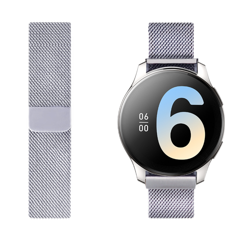适用vivo watch3米兰尼斯磁吸watch5表带GT金属不锈钢watch2智能运动手表腕带链渐变个性男女非原装配件