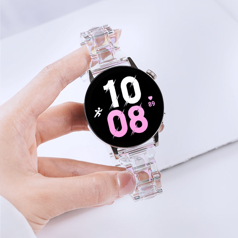 适用三星手表galaxy watch 5/Pro镭射树脂表带4/