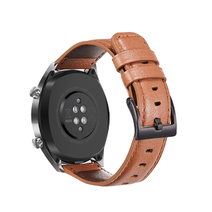 三星Galaxy watch8classic手表带ultra小牛皮荔枝纹7/FE腕表带6/5/ 4/classic active 1/2运动3智能GearS3/S4