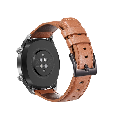 三星Galaxy watch8classic手表带ultra小牛皮荔枝纹7/FE腕表带6/5/ 4/classic active 1/2运动3智能GearS3/S4