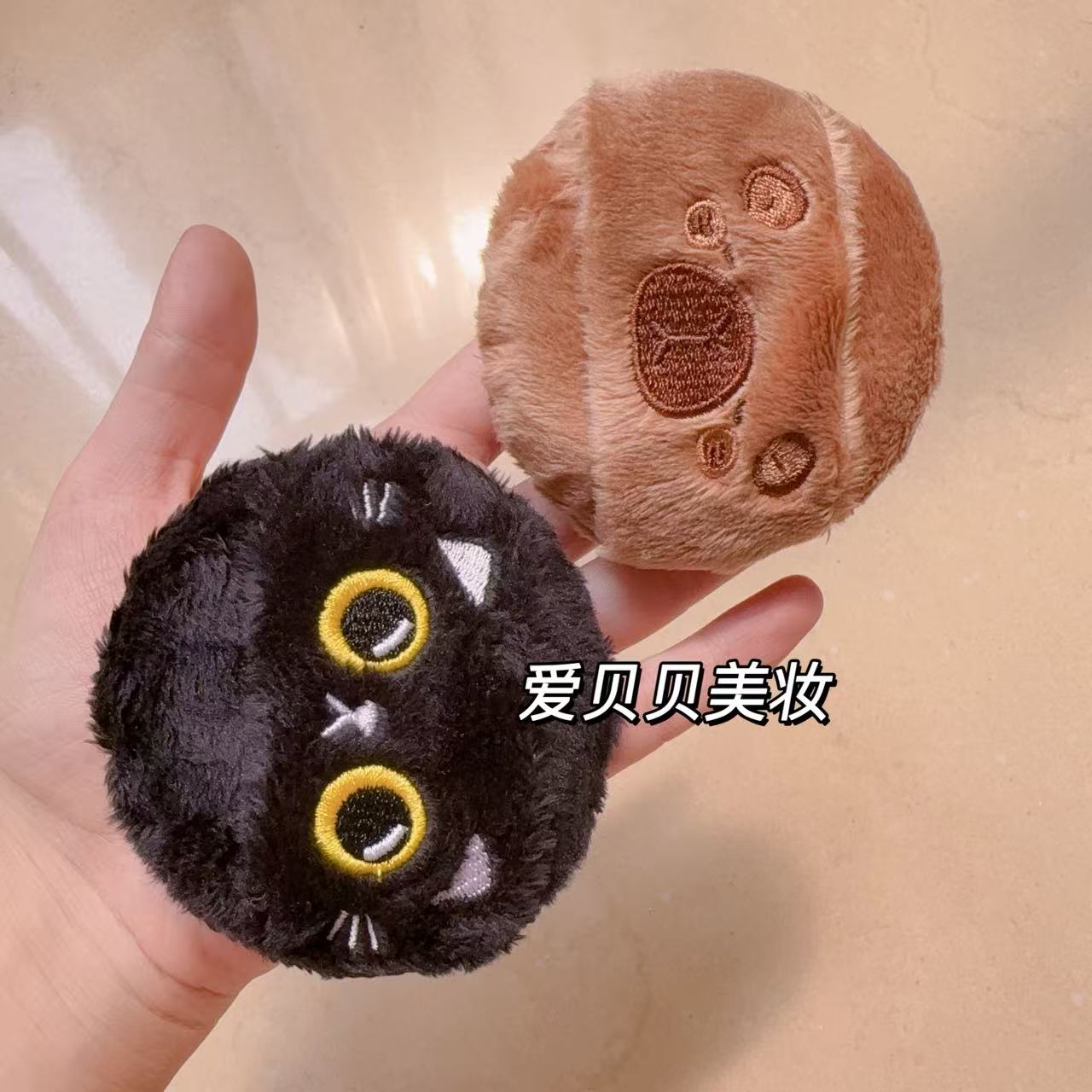 加厚大号长毛立绒长绒散粉扑定妆粉扑毛绒干粉扑蜜粉扑爽身粉扑