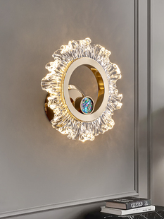 法式壁灯卧室床头灯设计师现代光豪华主卧室走廊阳台壁灯新型壁挂