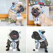 冬季 新款 法斗巴哥斗牛犬帽子防风保暖宠物狗狗飞机帽可爱围巾围脖