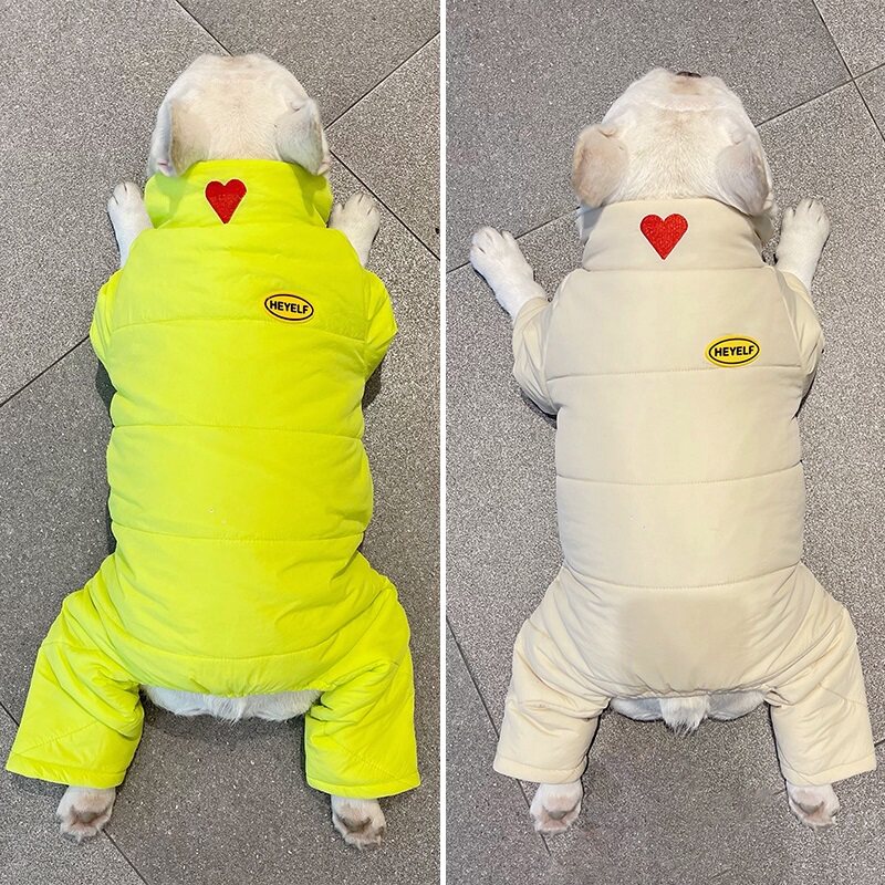 狗狗法斗巴哥加厚保暖棉服四脚衣