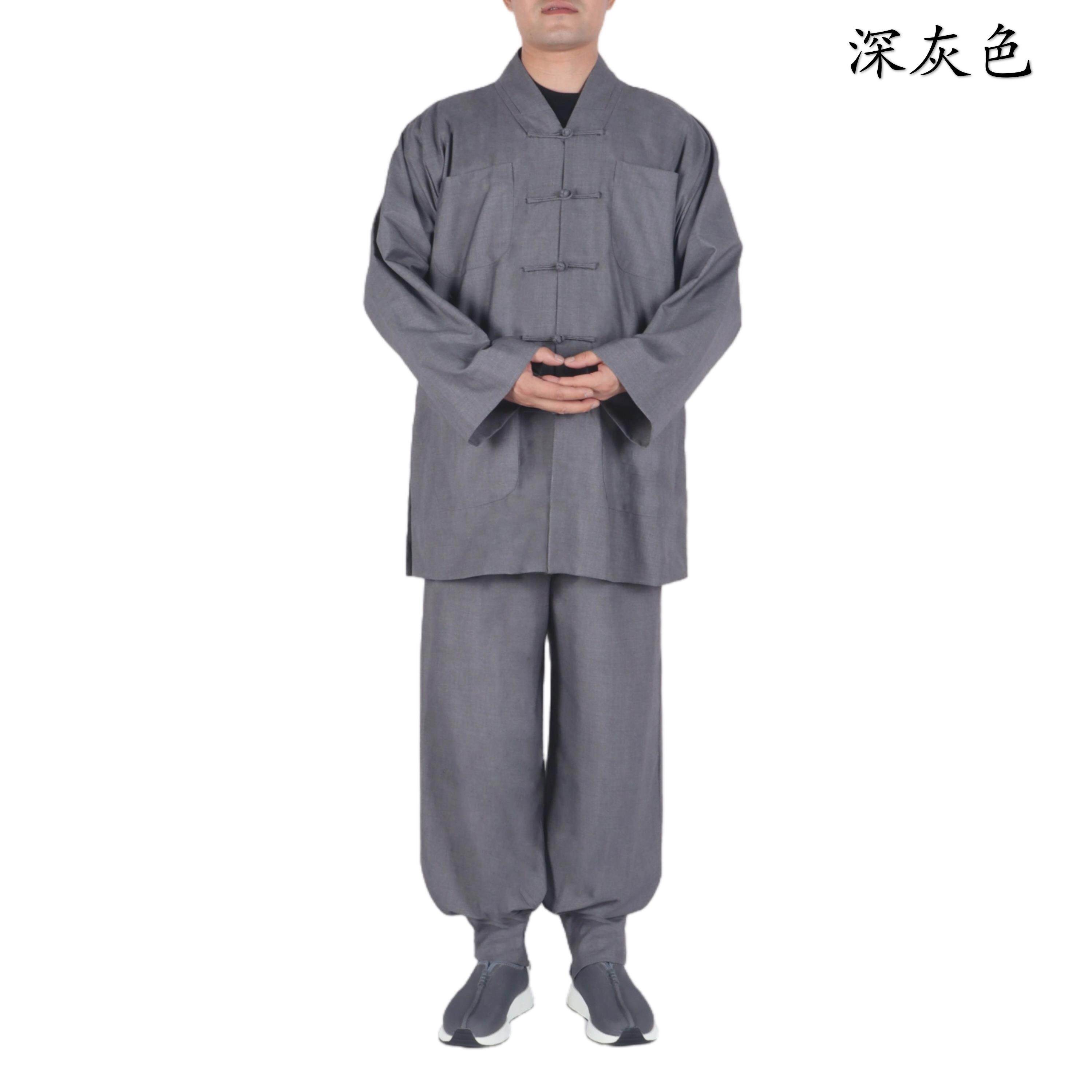 特价僧服短褂春秋季套装僧衣免绑腿秋款小褂套装 顺丰包邮
