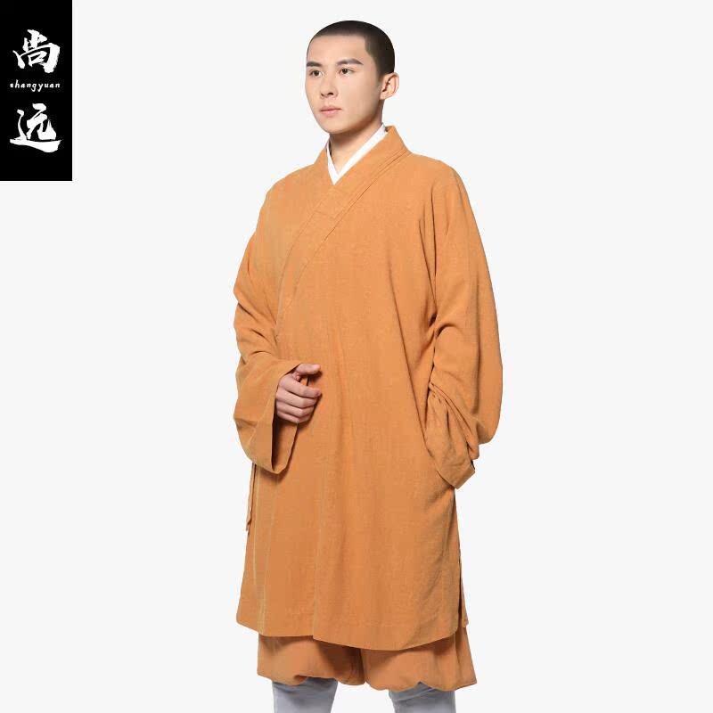 新款尚远僧装棉麻僧服长褂短褂罗汉褂套装僧装僧衣四季长衫秋季