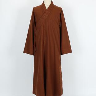 秋冬季僧服大褂男加厚毛呢料出家师父和尚服长褂女比丘呢棉衣僧袍