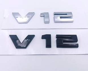 适用于宝马7系V12叶子板侧标尾标740Li 750Li 760Li改装V12车标