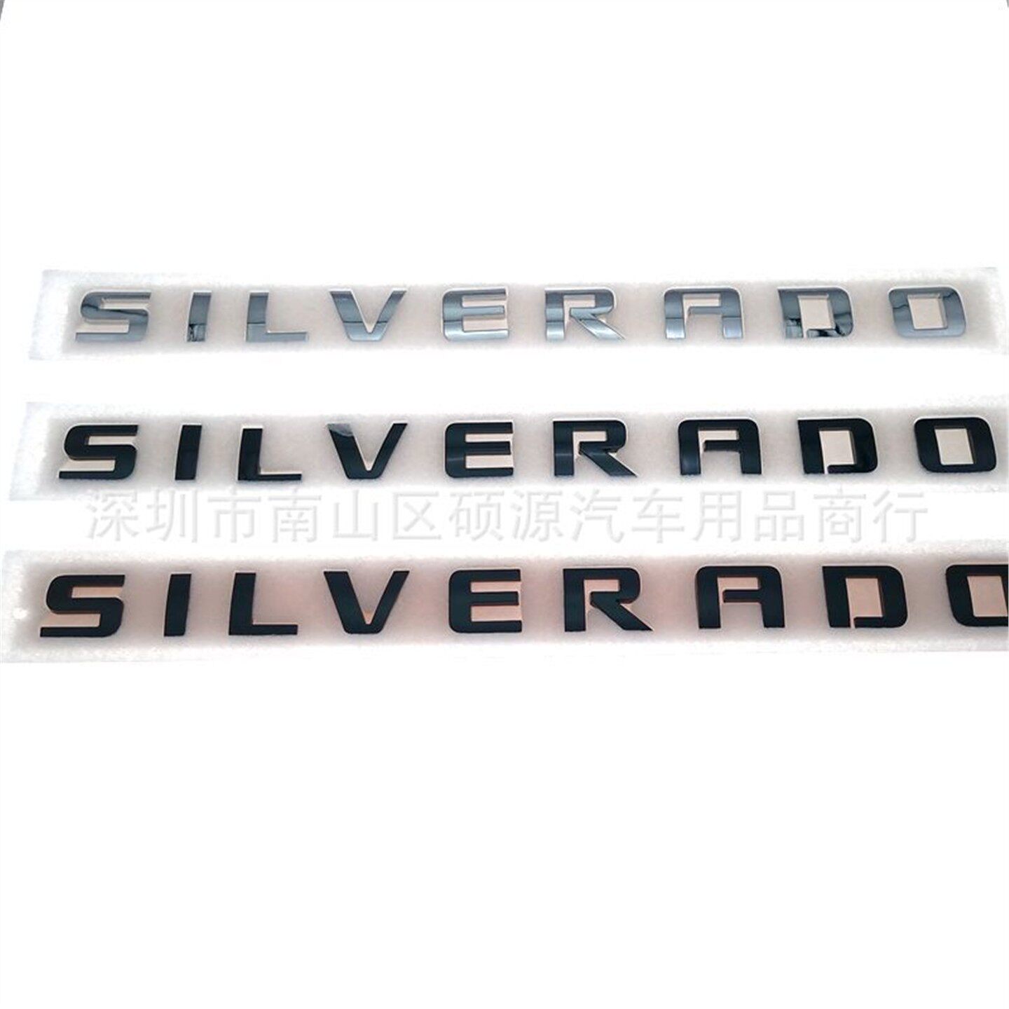 适用于雪佛兰SILVERADO车标Silverado车贴侧身贴标尾门改装标车贴