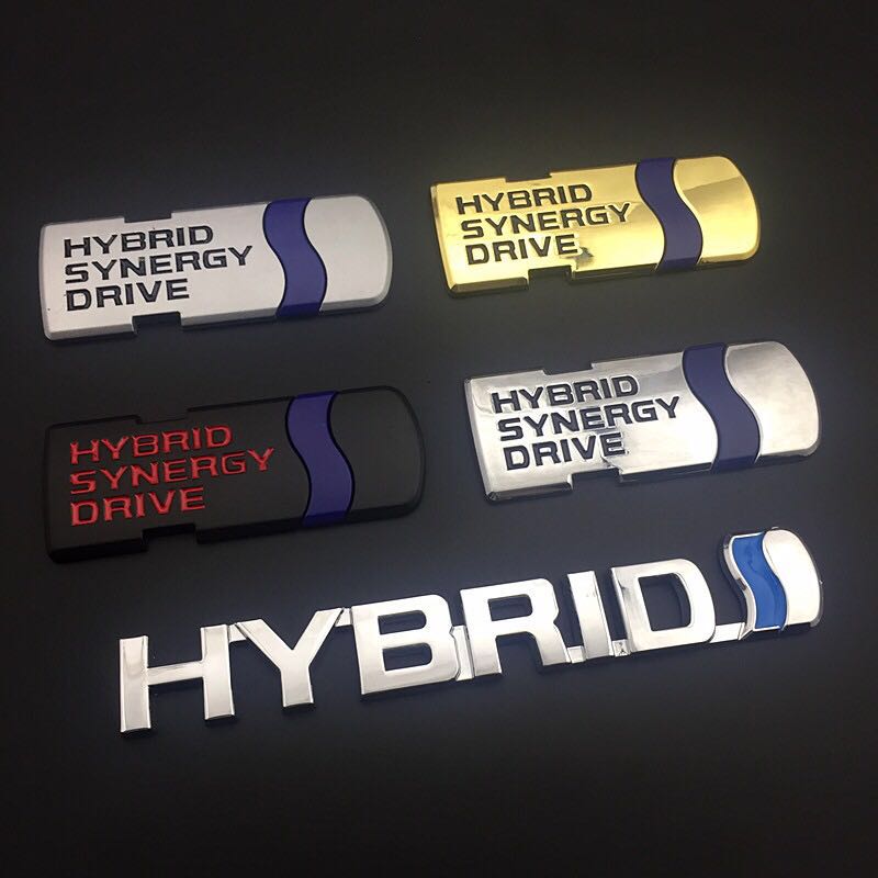 适用丰田车贴凯美瑞混合动力HYBRID车贴车尾标3D立体贴车身装饰贴