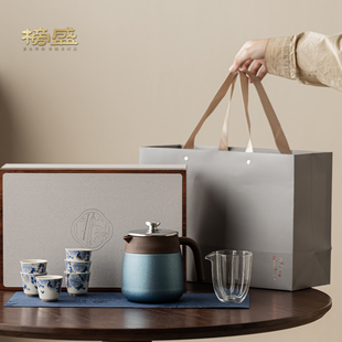 榜盛锦绣团圆泡茶壶套装 家用2025新款 简易泡茶工具功夫茶具套装