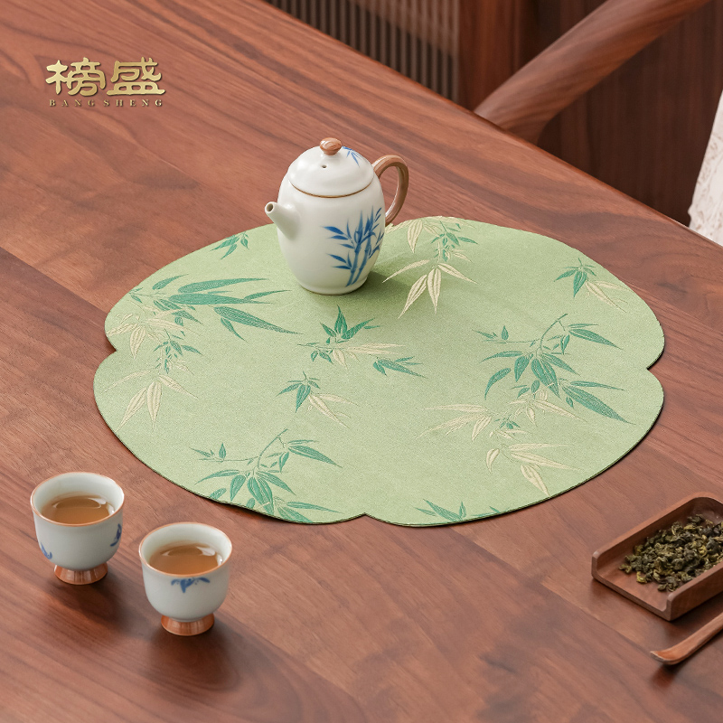 织锦干泡茶席桌旗新中式禅意茶垫杯垫高端茶道配件 餐饮具 茶道/零配 原图主图