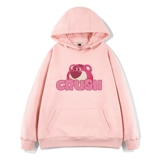 Tide, клубника, осенняя мультяшная толстовка с капюшоном, японская милая куртка, коллекция 2023, оверсайз