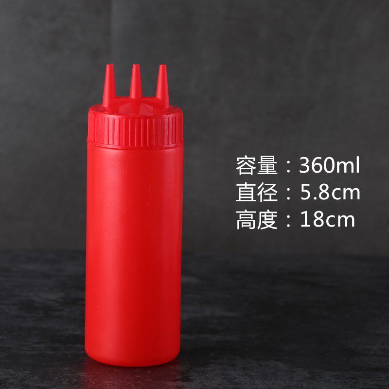 小百货番茄酱三孔挤酱瓶厨房挤酱瓶商用三头加厚款酱汁调味壶尖嘴|ruв категории кухня/посуда, кухонный Гаджет/кухня хранения, тарного хранения/кухня хранения посуды, приправы бутылки - от Buy2taobao.com для оказания профессиональной услуги покупки агента Taobao