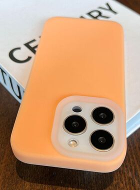 软糯耐脏不发黄果冻南瓜橙iQOO15/13/12液态硅胶手机壳Neo10/9Spr