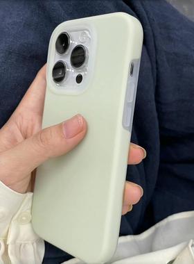 曼波绿色果冻液态硅胶K90适用17小米15/14手机壳NOTE13红米K70/80