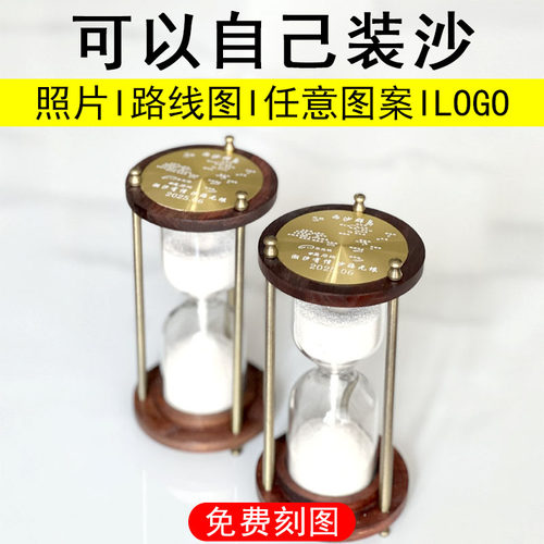 可以自己装沙的自制沙漏空瓶