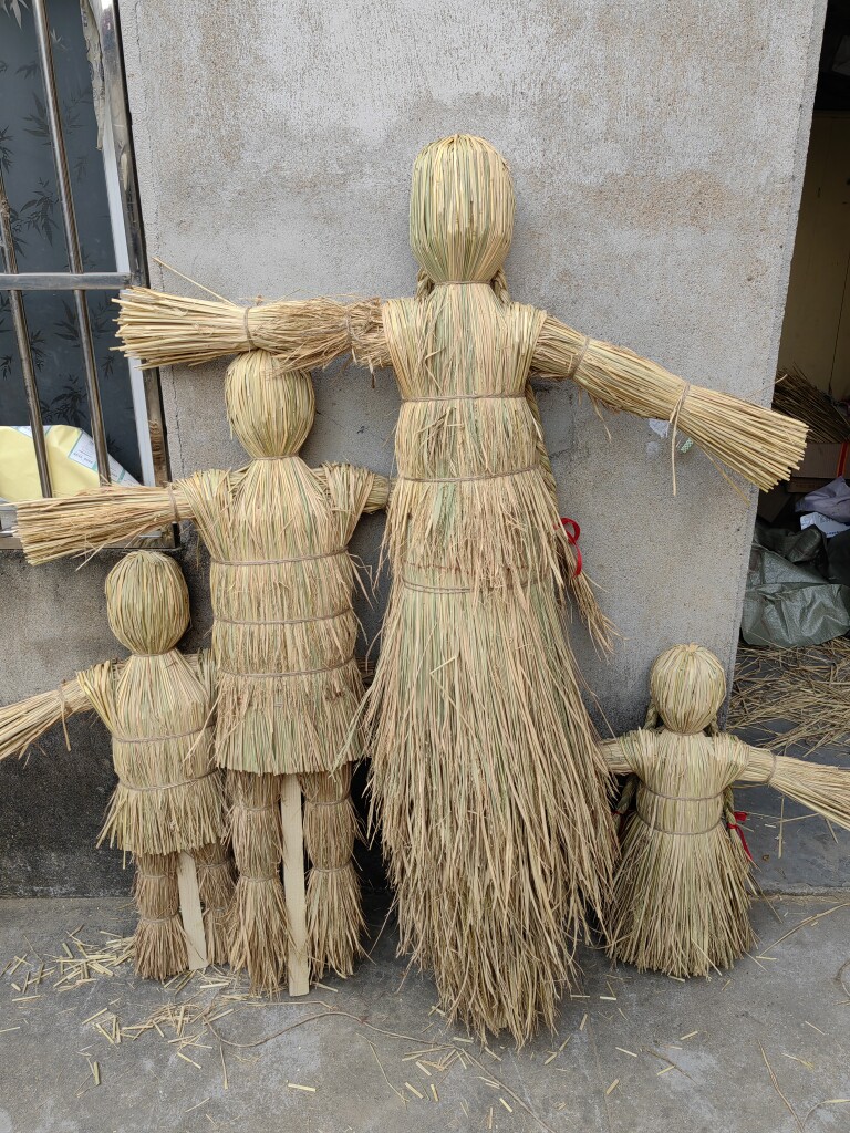 稻草人工艺品手工编织制作幼儿园