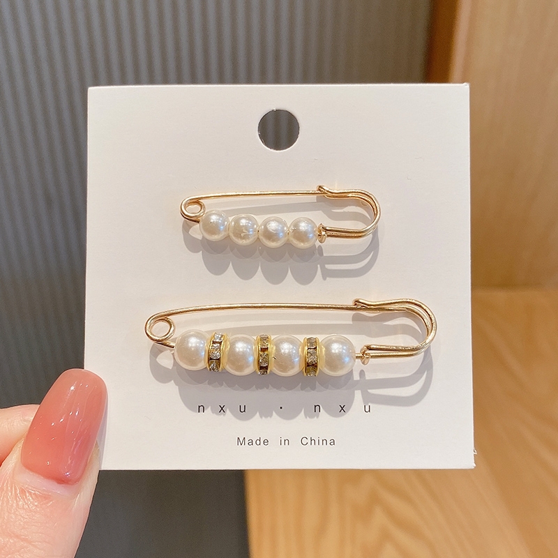 白色收腰别针 2根装