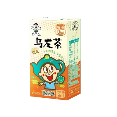 旺旺茶饮料无糖乌龙茶125ml*1盒