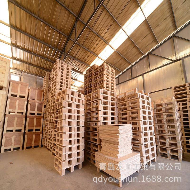 加厚青岛实木托盘来图设计托盘托盘厂家直销经久耐用外观木架