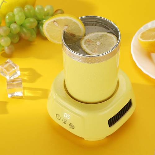 跨境全英文快速制冷热杯两用饮料冰镇迷你台式桌面学生办公室