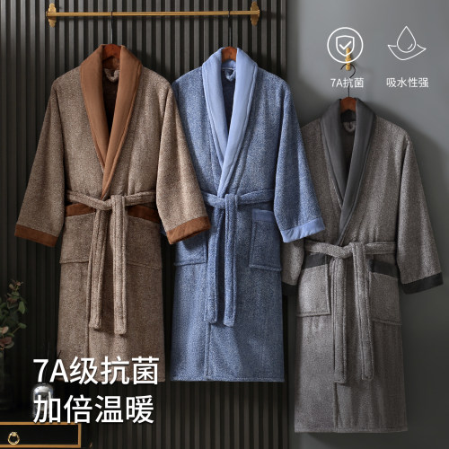 抗菌浴袍浴衣女男款加厚