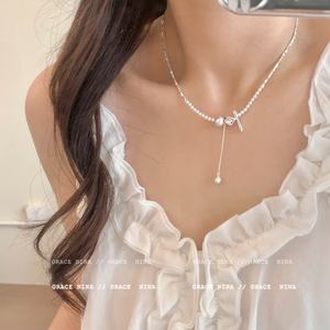 2026新款碎银子珍珠项链女