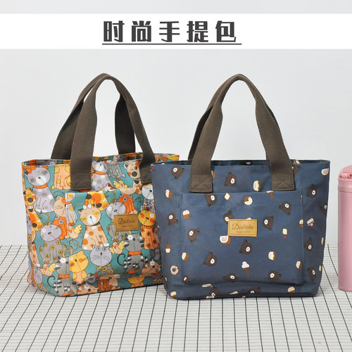 大容量防水加厚女士饭盒袋手提包