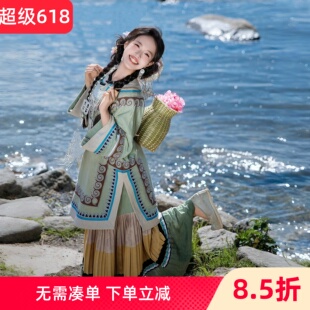 少数民族女婉绿彝族民族风传统服饰云南大凉山千户寨旅游苗疆少女