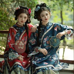 清汉女马面裙套装夏日常清代格格服新中式国风晋商少奶奶古装服饰