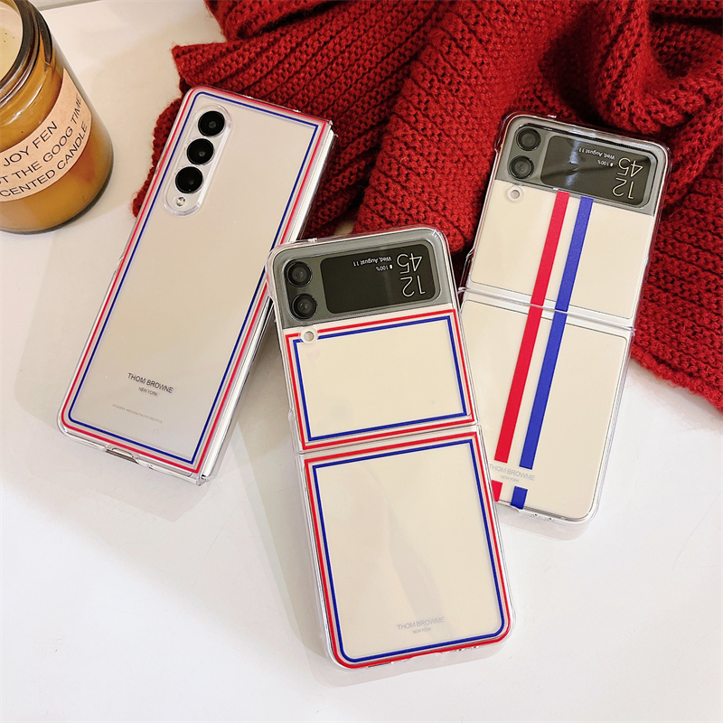原装正品适用潮牌TB联名三星zflip6手机壳zfold6保护套折叠屏ZFlip5防摔壳fold5透明壳Flip4时尚Fold4男女W24