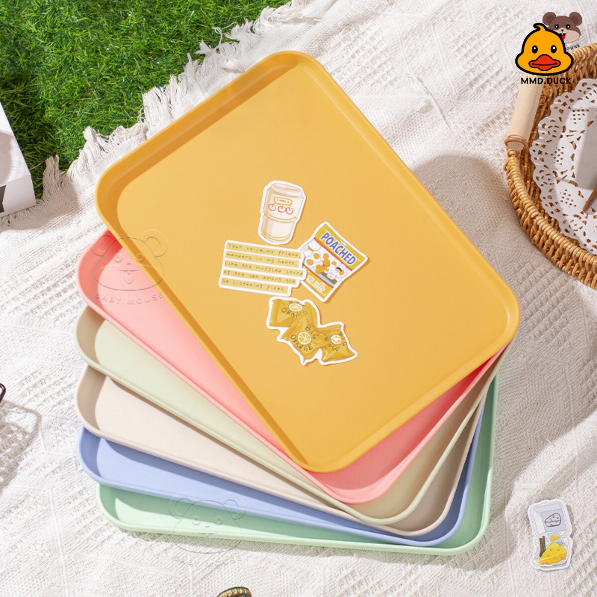 马卡龙小麦秸秆托 托盘防潮高颜值咖啡厅日式简约风茶盘水杯盘ins,餐饮具,餐用托盘,淘宝优惠券,粉丝福利购,淘宝优惠卷