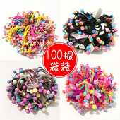 新款 可爱儿童皮筋头绳女扎头不伤不勒头发学生小女孩宝宝发圈头饰