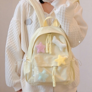 书包女ins风小众双肩包学生日系设计感迷你轻便百搭小型旅行背包