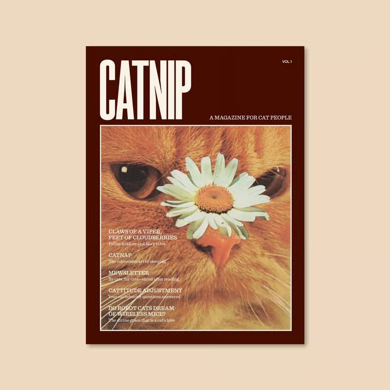 独立站新款 Catnip Magazine Series 猫薄荷杂志猫咪宠物系列书本