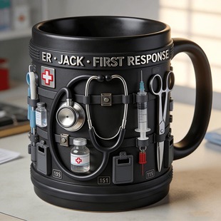跨境新品 Personalized medical-themed mug 个性医护主题马克杯
