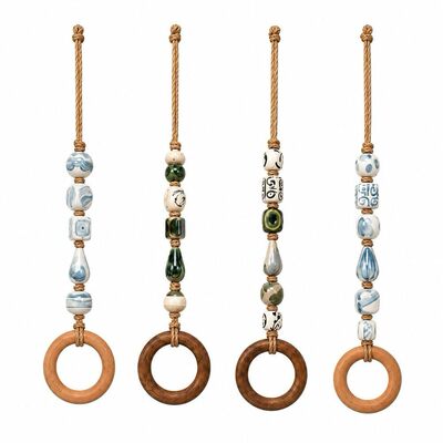 跨境新款 Coastal Blue Beaded Towel Hanger 海岸蓝串珠毛巾架
