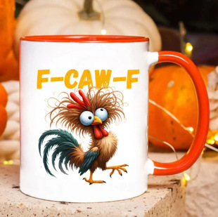 公鸡陶瓷咖啡马克杯Chicken茶水杯 F-CAW-F 新款Mug万圣节Rooster