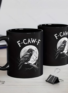 Funny Raven 11oz Coffee Gift Mug 趣味乌鸦 11盎司咖啡礼品杯