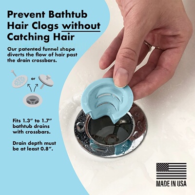 浴缸排水漏斗Bathtub Drain Funnel for Hair Clog Prevention