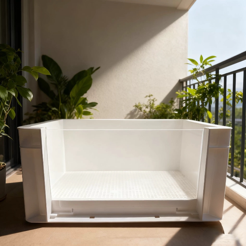 新款乌龟缸可视周转箱生态别墅造景家用鱼龟饲养缸加厚防逃带滤盒