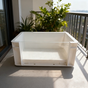 新款 乌龟缸可视周转箱生态别墅造景家用鱼龟饲养缸加厚防逃带滤盒